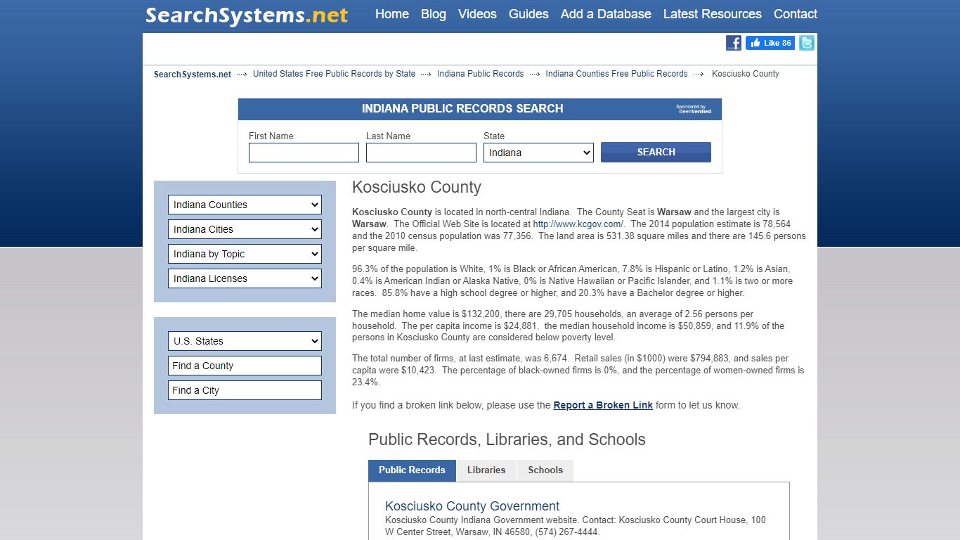 Kosciusko County Criminal and Public Records